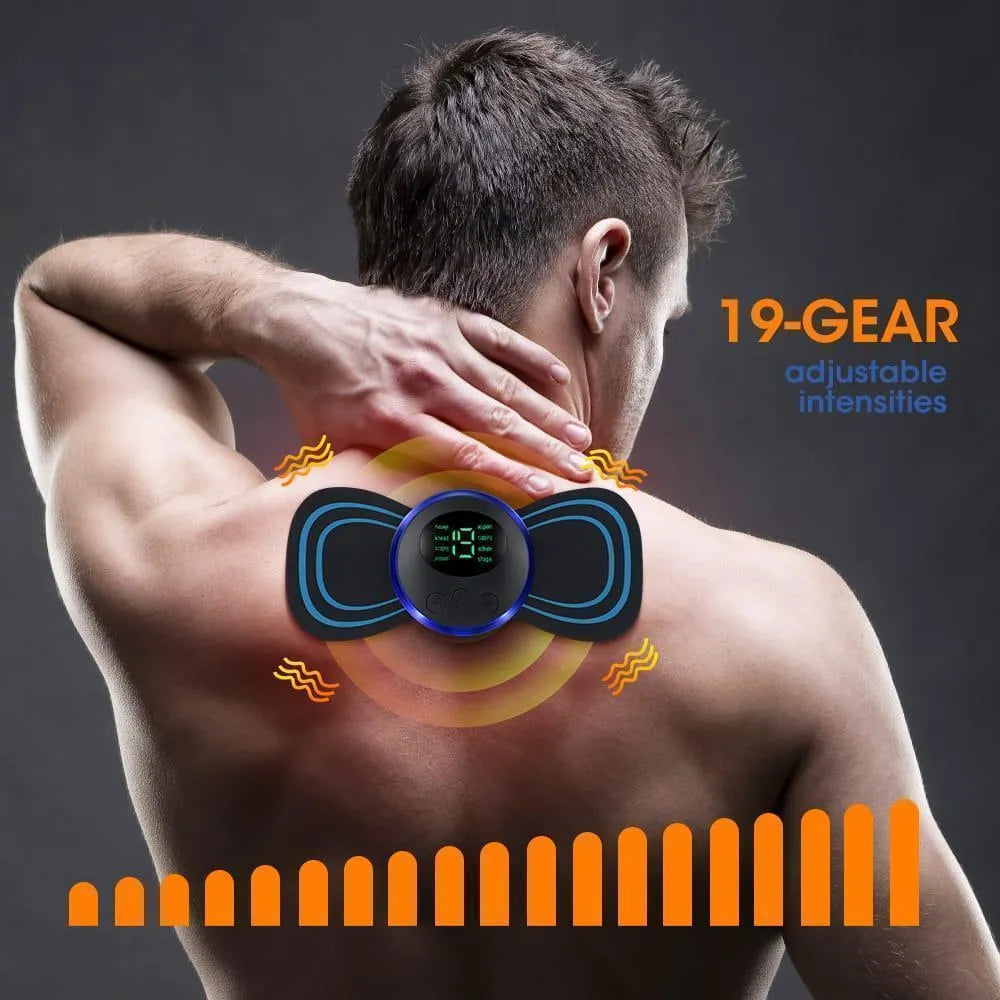 Wireless EMS Muscle Stimulator Pad – Rechargeable Body Massager Patch