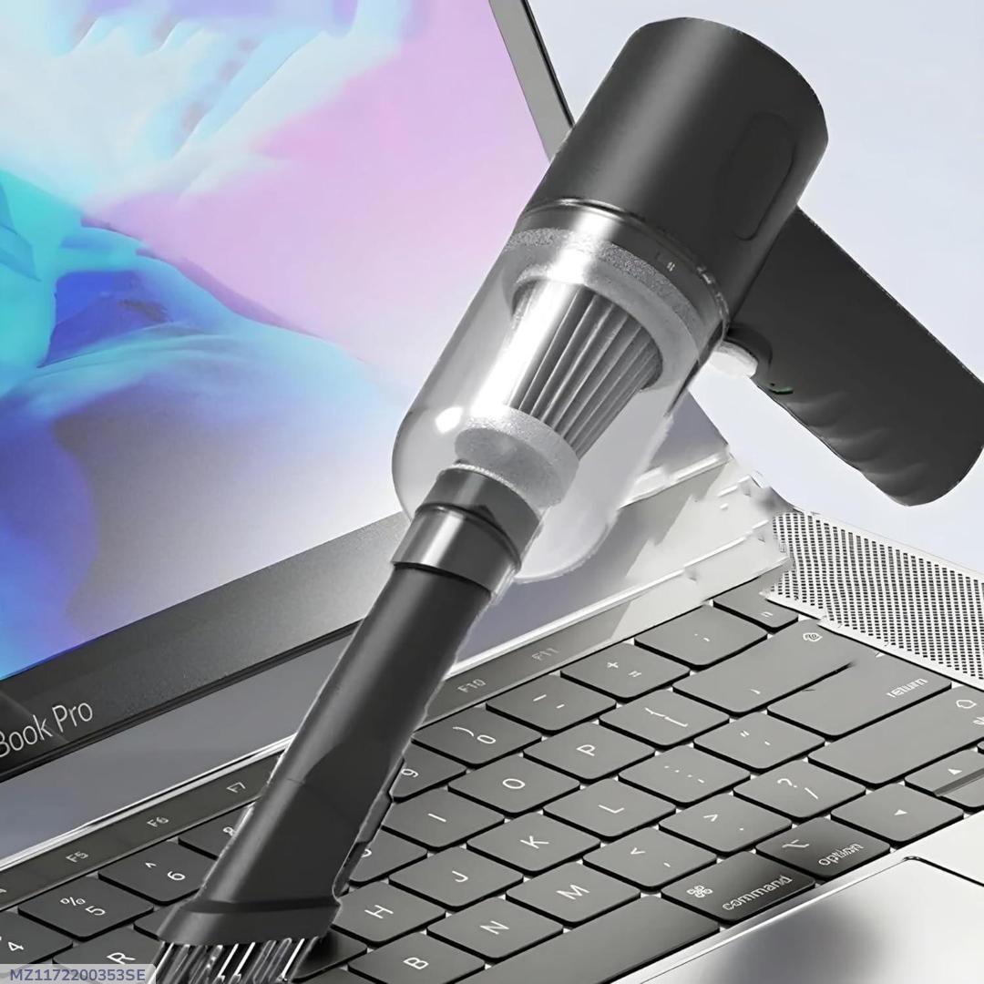 Portable High-Power Car Vacuum Cleaner – Multi-Attachment Handheld Cleaner