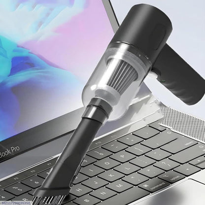 Portable High-Power Car Vacuum Cleaner – Multi-Attachment Handheld Cleaner