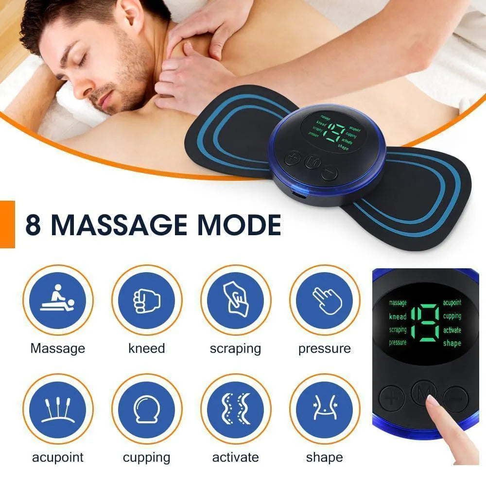 Wireless EMS Muscle Stimulator pad Rechargeable Body Massager Patch