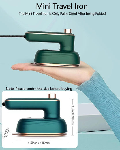 Portable Mini Steam Iron – Travel Friendly Handheld Garment Steamer