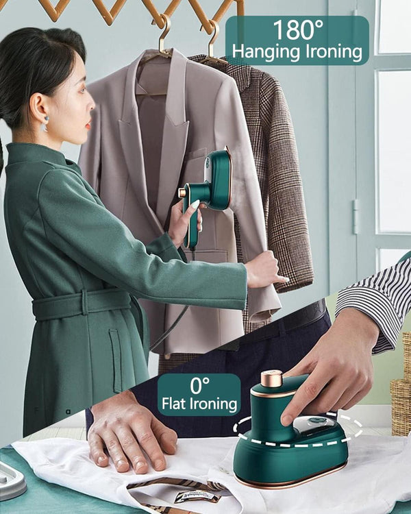 Portable Mini Steam Iron – Travel Friendly Handheld Garment Steamer