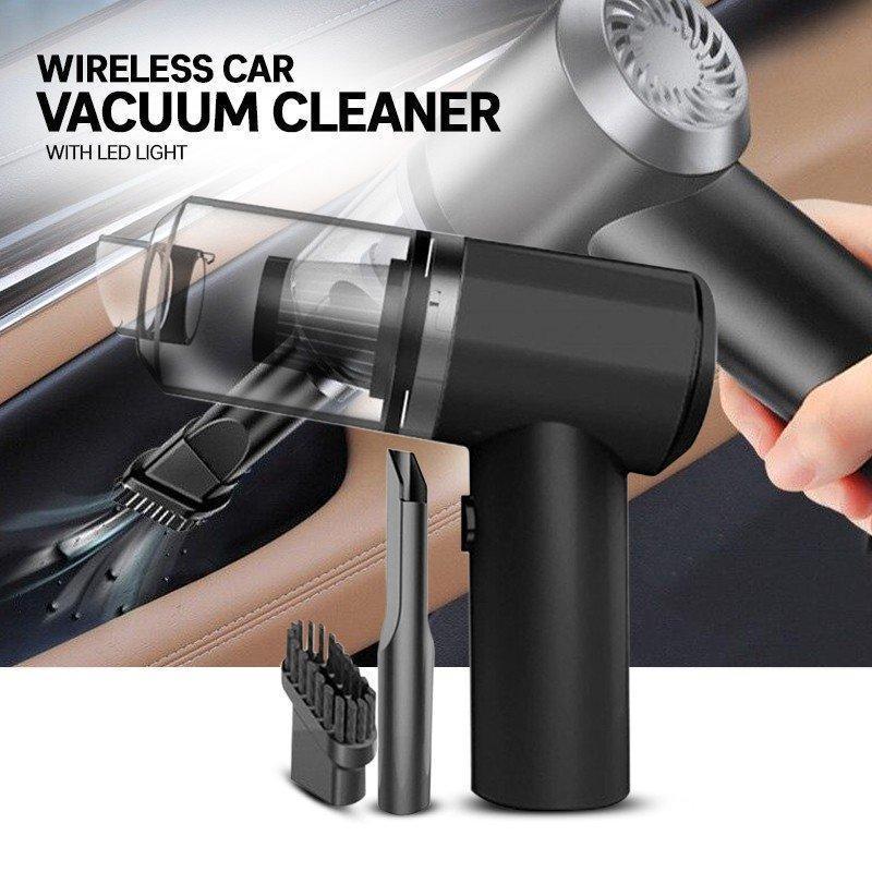 Portable High-Power Car Vacuum Cleaner – Multi-Attachment Handheld Cleaner
